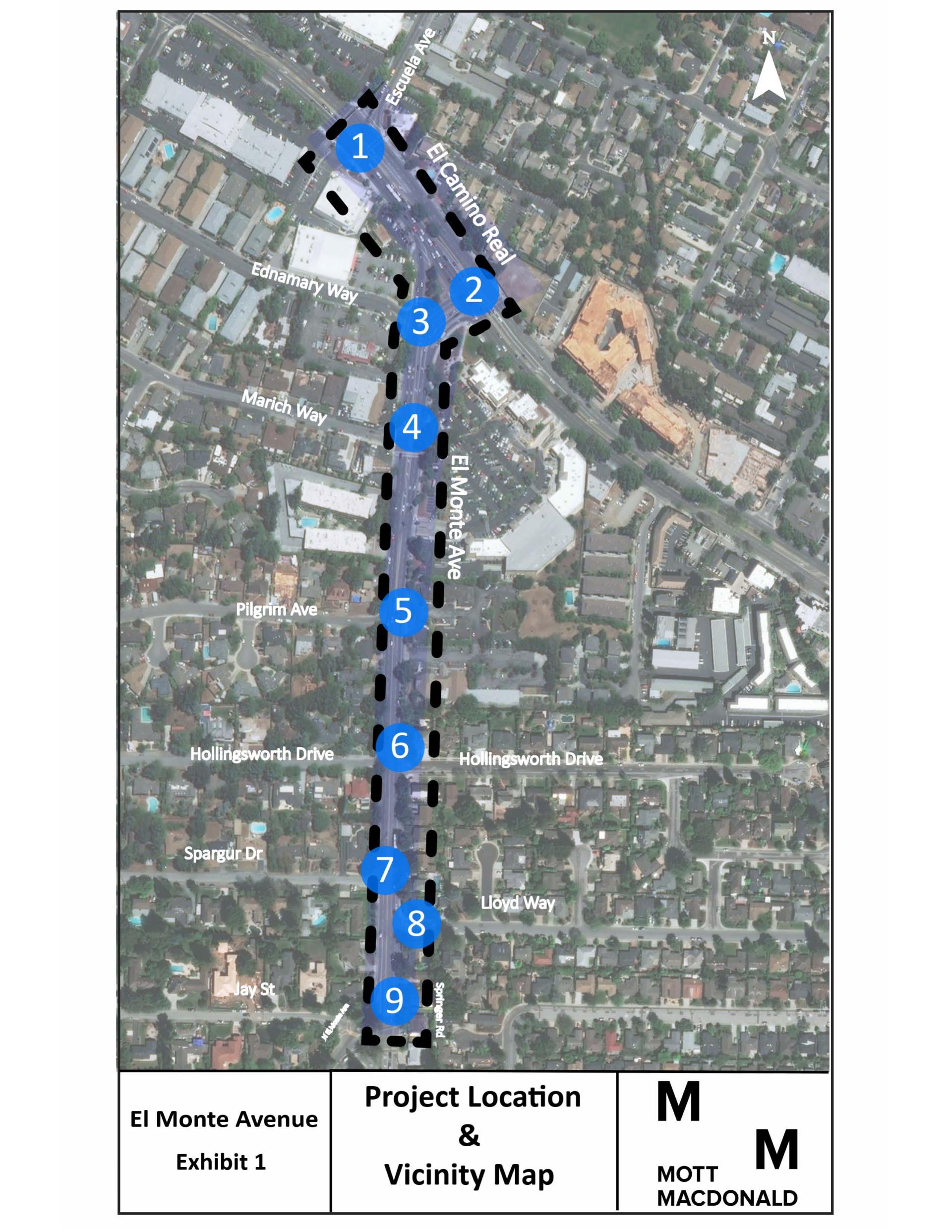 El Monte Corridor Study_Map